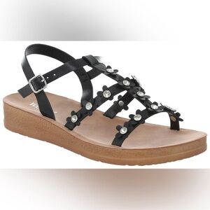 WANTED Womens Dolce Daisy Floral Strappy Sandals Size 11 NEW